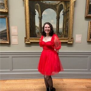 Nasty Gal Vibrant Red Mini Dress